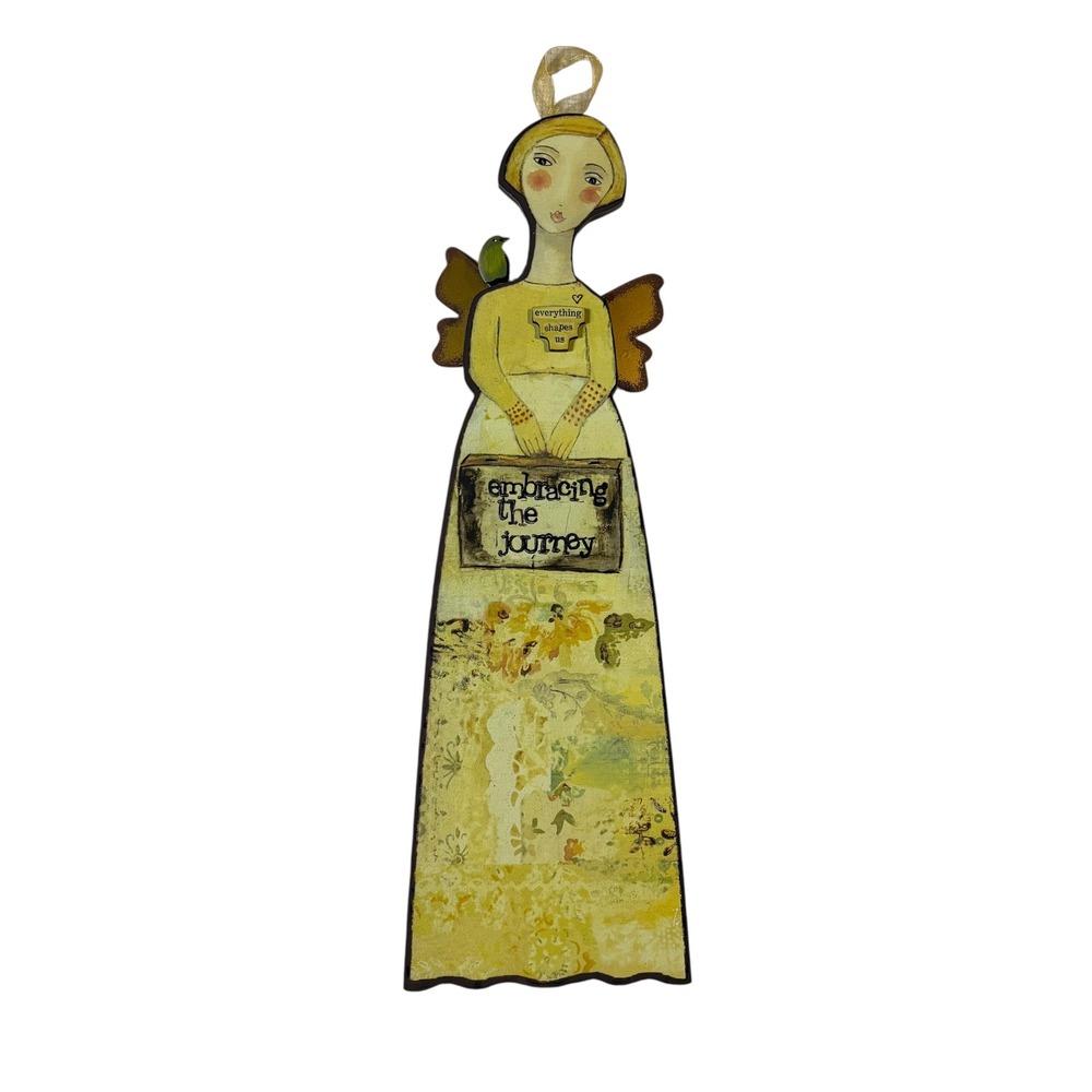 Kelly Rae Roberts DEMDACO Embracing the Journey Angel Wall Art Plaque 2012